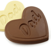 Dad Heart Shaped Chocolate Bar