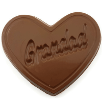 Grandad Heart-Shaped Chocolate Bar - Milk