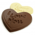 I Love You Heart Shaped Chocolate Bar