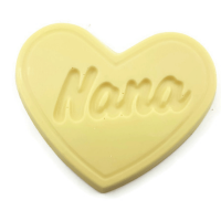 Nana Heart-Shaped Chocolate Bar - White