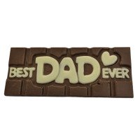 Best Dad Ever Chocolate Bar – Milk Chocolate with White Writing Best Dad Ever Chocolate Bar – Milk Chocolate with White Writing