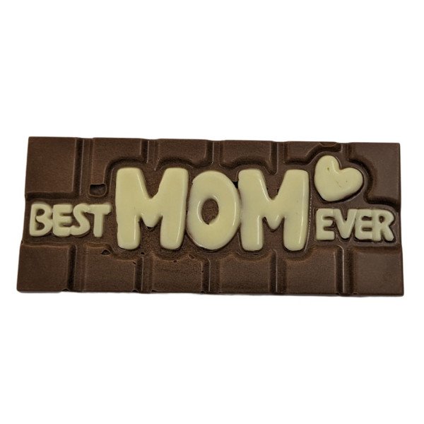 Best MOM Ever Chocolate Bar – Milk Chocolate with White Writing