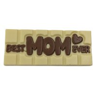Best MOM Ever Chocolate Bar – White Chocolate with Milk Writing