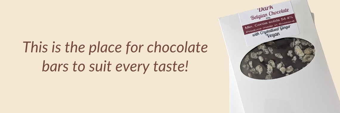 Handmade Chocolate Bars: A delicious variety of rich flavors.