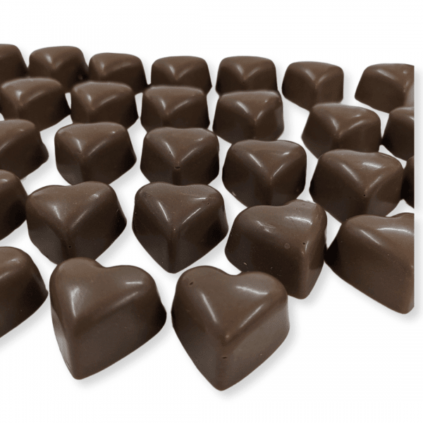 Caramel filled  Milk Chocolate  Hearts - 6pk