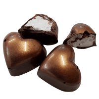 Dark Chocolate Mallow Creame Hearts - Box of 6