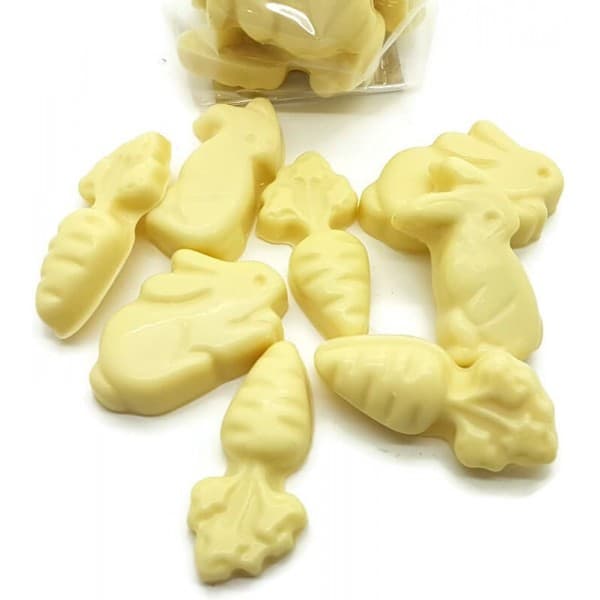 White Chocolate Bunnies and Carrots - 8pk