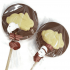 Milk Chocolate lolly with White Chocolate crouching bunny