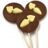 Milk Chocolate lolly with White Chocolate Carrot Milk Chocolate lolly with White Chocolate Carrot