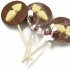 Milk Chocolate lolly with White Chocolate Carrot Milk Chocolate lolly with White Chocolate Carrot