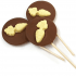 Milk Chocolate lolly with White Chocolate Carrot Milk Chocolate lolly with White Chocolate Carrot
