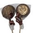 Scottish Thistle Chocolate Lolly with Bronze Edible Lustre