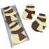 2pk Snowmen Milk and White chocolate bars 