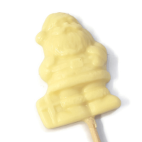 Christmas White Chocolate Santa with Present Lolly