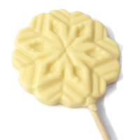 Christmas White Chocolate Snowflake Lolly
