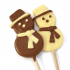 Snowman Chocolate Lolly (W)