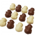 Milk & White Solid Snowmen Belgian Chocolates 