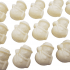 White Solid Snowmen Belgian Chocolates