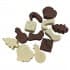 Milk and White Chocolate Xmas shapes - 