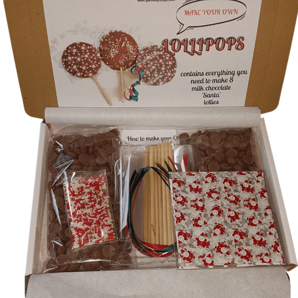 Make at Home Belgian Chocolate Santa Lollipop Kit