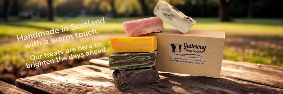 Handmade Scottish Fudge: Traditional flavors, hand-beaten.