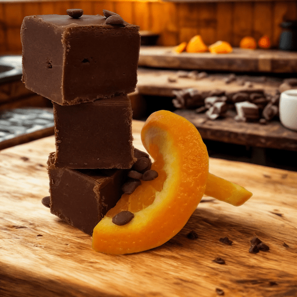 Juicy Chocolate Orange Fudge - 150g tub Juicy Chocolate Orange Fudge - 150g tub