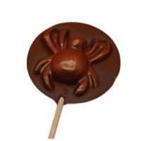 Creepy Spider Milk Chocolate Lolly