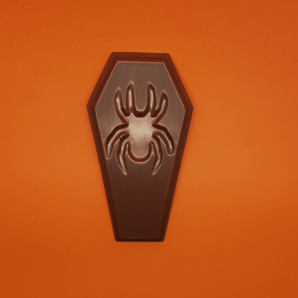 Creepy Spider Milk Chocolate Coffin Bar