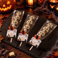 Chocolate Skull Totem Pole Lolly - Marbled Milk & White